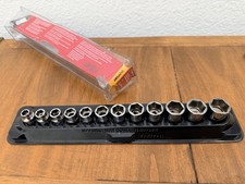 Snap-on Tools 38 Drive Metric Flank Drive Xtra Shallow Socket Set Fdx 212yfsmy
