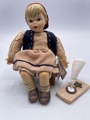 Ashton-Drake Mini Doll - Baking Cookies - Berta Hummel Christmas Collection