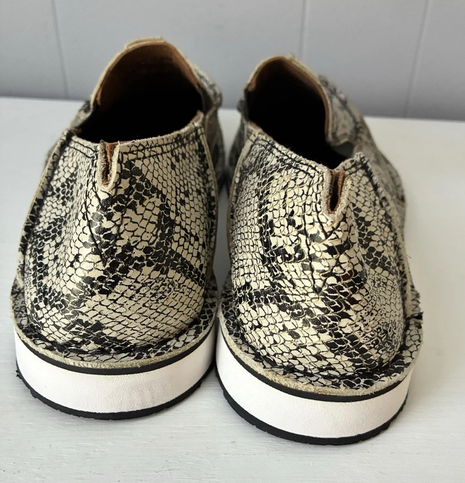 NUEVOS MOCASINES DE CUERO SIN CORDONES DE PIEL DE SERPIENTE ARIAT PARA HOMBRE Foto 2 de 4