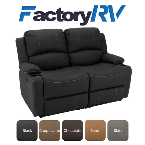 Camper Comfort 58" Wall Hugger Reclining Sofa RV Theater Seats - 5 Color Options