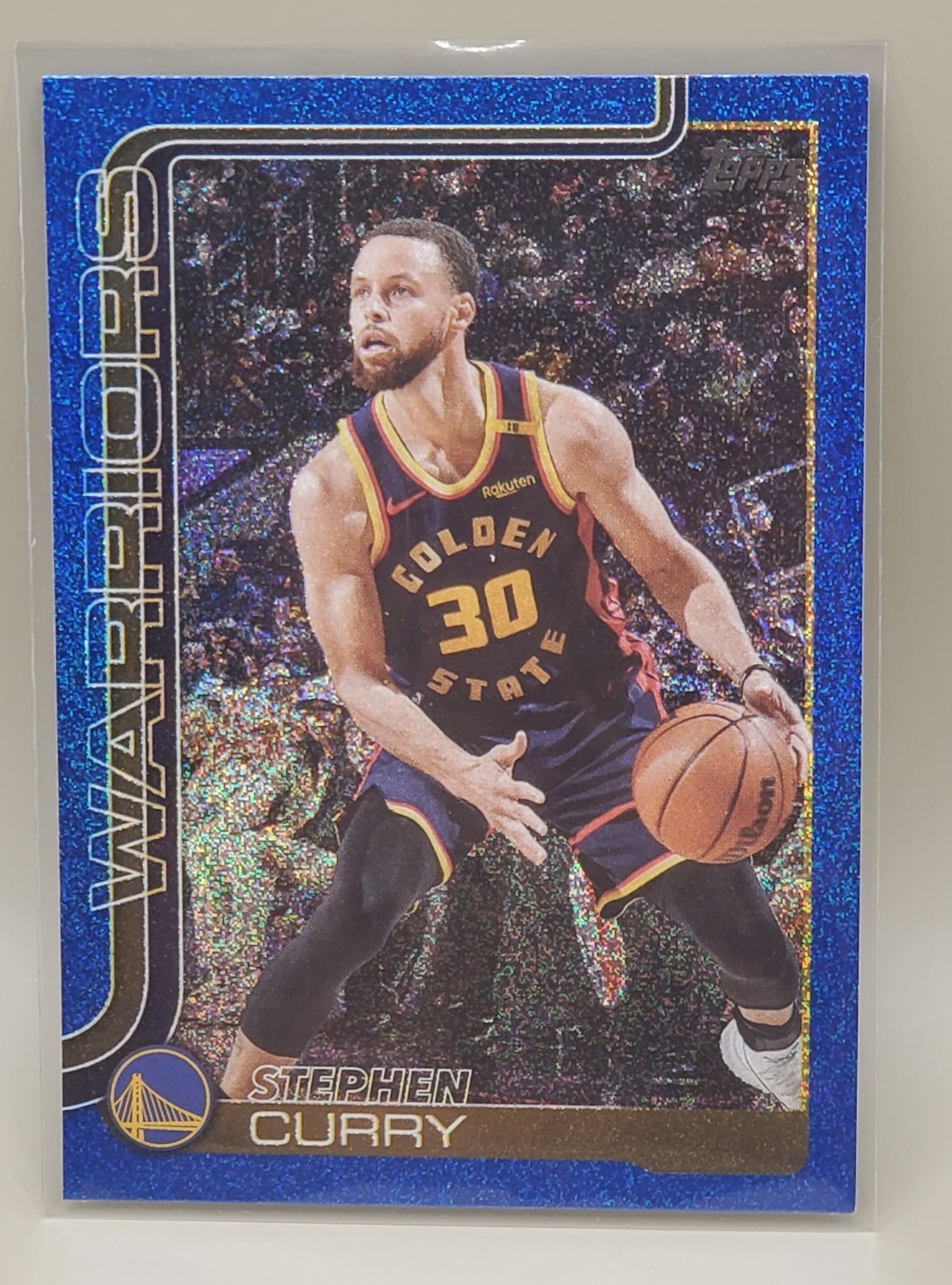 Stephen Curry - Blue SandGlitter 🔵PR ~350🔵 2025-26 Topps #135 SSP Warriors