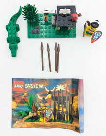 Lego 6246 Pirates Islanders Crocodile Lockup  2 Figures, Crocodile Incomplete