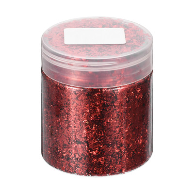 Gold Foil Flakes for Resin, 3g Metallic Foil Flakes for Nail Art, Red