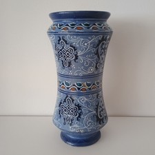 Vaso albarello ceramica smaltata Faenza vintage