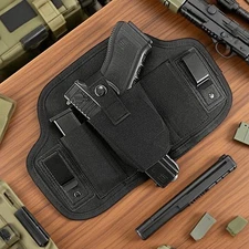 Tactical IWB Pancake Holster Gun Holster for Concealed Carry Dual Clip Holster