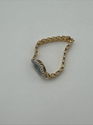 Vintage Pulsar Women V400 L372A Green Dial Gold Tone Watch 7 1/4" - Need Battery - Picture 19 of 22