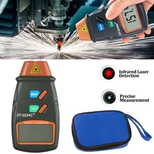 Digital Tachometer Laser Photo Non Contact RPM Tach Meter Motor Speed Gauge