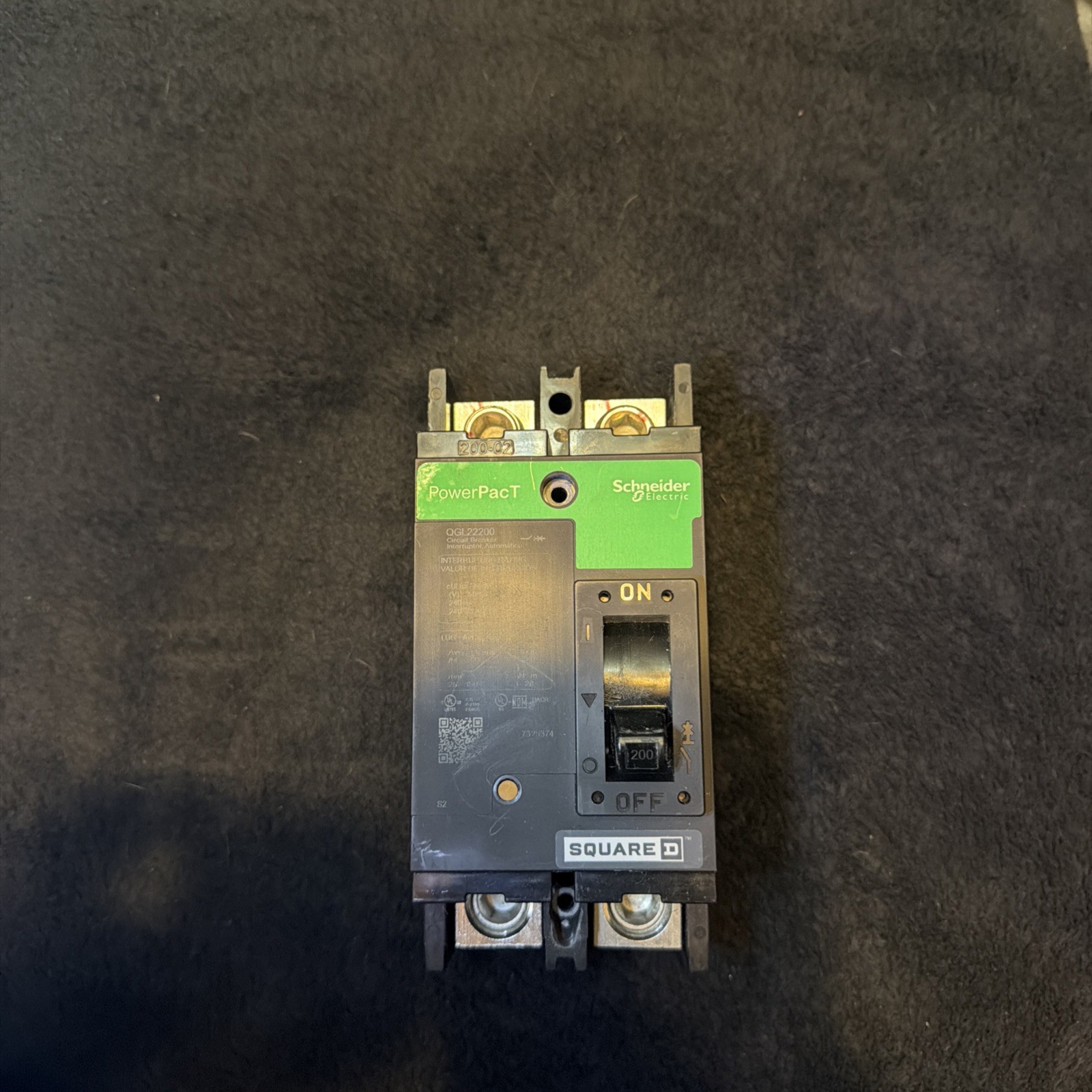 SQUARE D QGL22200 2POLE  200AMP 240V CIRCUIT BREAKER  PowerPacT