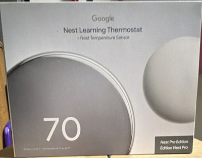 Google Nest Learning Thermostat + Nest Temperature Sensor, Pro Edition