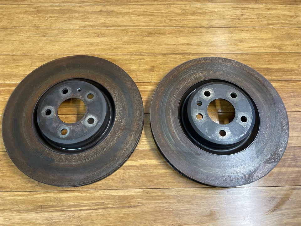 Audi SQ5 Q5 2018-2023 par de rotores de freno delanteros izquierdo y derecho 39 k millas OEM Foto 2 de 4