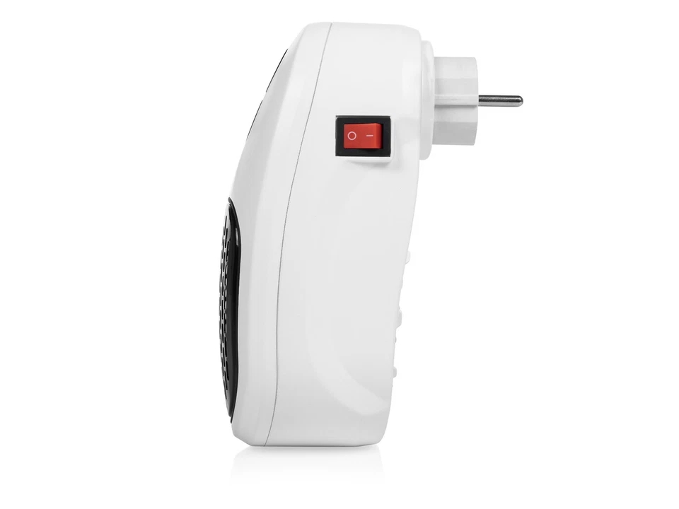 Mini Steckdosenheizung leiser Heizlüfter energiesparend mit Timer - Wandmontage - Bild 3 von 4