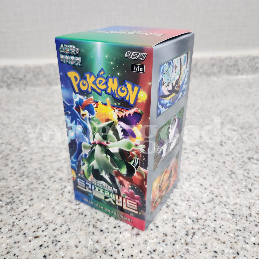 Pokemon TCG Scarlet & Violet  Triplet Beat Booster Box (Korean Edition),  30 Packs Raging Surf