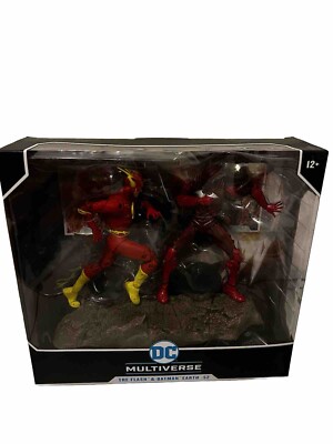 McFarlane Toys DC Multiverse Flash & Batman Earth 52 2-Pack Red