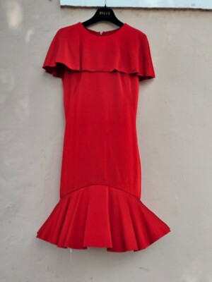 Ladies Dresses Alexander Mcqueen Dresses $1539 McQ ALEXANDER McQUEEN  Women's Large Red Draped Strappy Belt Dress New Tags
