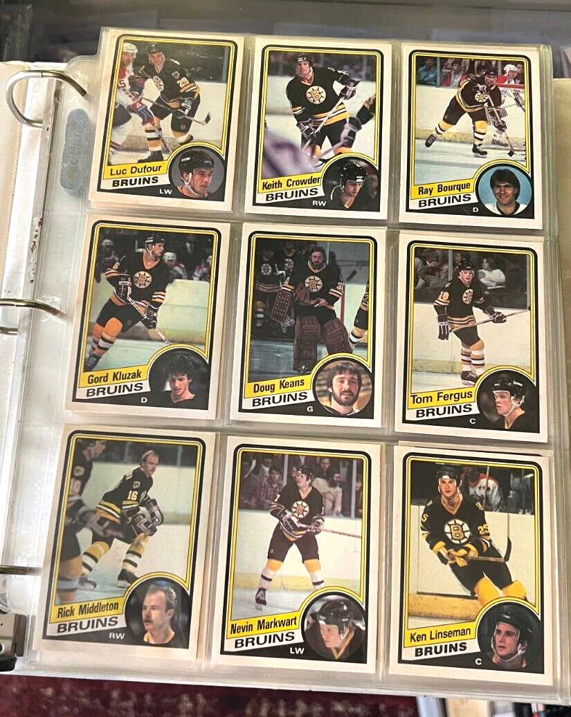 198485 OPC AND TOPPS , 198788 OPC COMPLETE HOCKEY CARD SETS NMNMMT