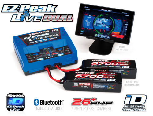 Traxxas TRX2997G LIVE EZ-Dual Plus-Lader 2973G + 2x 4S Lipo 6700mAh 2890X - Bild 2 von 6