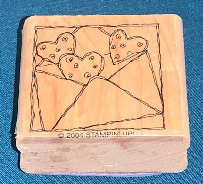 VERY RARE Vintage Stampin Up Hearts Mail Love Letter Rubber Stamp | eBay