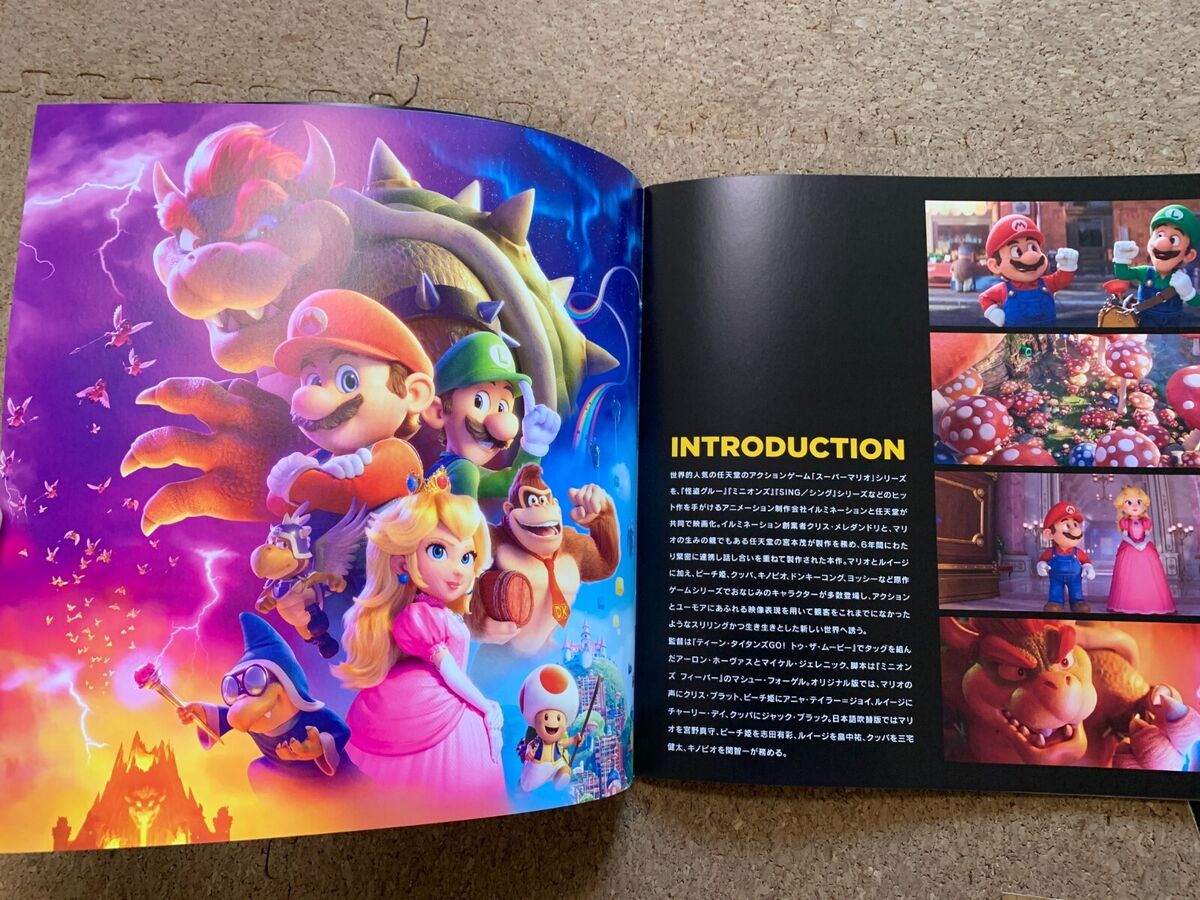 The Super Mario Bros Movie Japan Exclusive Brochure with Movie