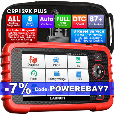 2025 Launch CRP129X PLUS PRO Profi OBD2 Diagnosegerät ALLE SYSTEM TPMS EPB SAS 