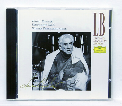 LEONARD BERNSTEIN - MAHLER symphony no.5 - DGG CD full silver NM