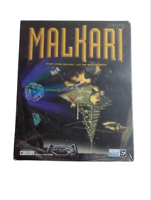 MALKARI for PC Windows 98/95 Game Interactive Magic 1999 BIG BOX NEW/SEALED