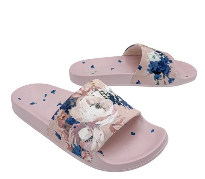 Ted Baker Avelini Pink Printed Slider Sandals eBay