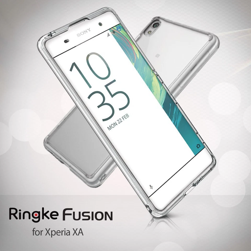 Funda protectora transparente a prueba de golpes para PC para Sony Xperia XA | Ringke [FUSION] Foto 4 de 4