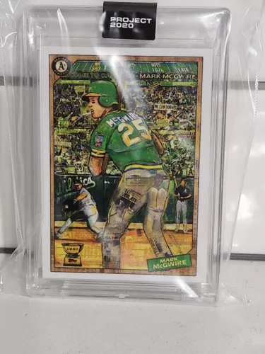 2020 Topps Project Mark McGwire #97 Artist Andrew Thiele Oakland Athlectics