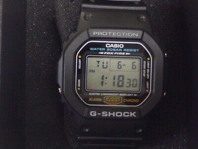 CASIO G-SHOCK DW-5600E-1 FOX FIRE Men's Watch Black New in Box | eBay