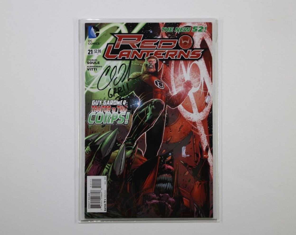 New 52 RED LANTERS #21 signed by Charles Soule 2011 DC Comics