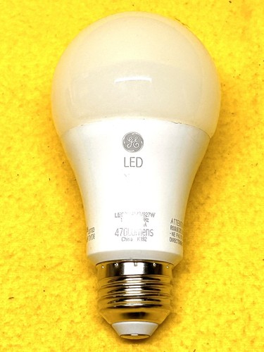 GE LED DIMMABLE 7 Watts A-SHAPE 2700K 470 LUMENS 25,000 Hr Industrial Grade Lamp - Picture 7 of 12