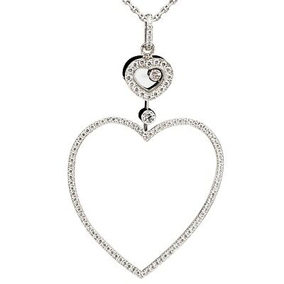 Chopard Double Heart Rose Gold Happy Diamonds Pendant - ABJ24
