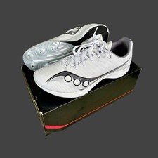 Saucony Men  s Velocity MP White Track Running Racing Shoes Sz 10