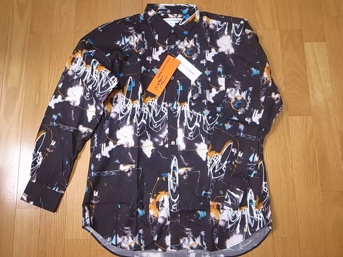 FUTURA 2000 x COMME des GARCONS SHIRT ALLOVER PRINT SHIRT POINTMAN BLACK size M