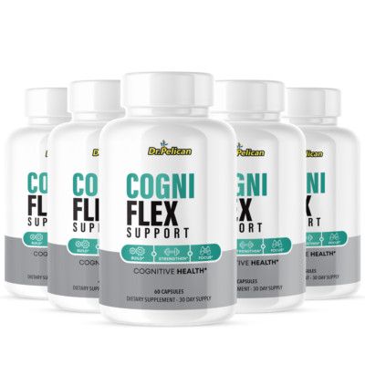 Cogni Flex Support- Brain Support- 5 Bottles- 300 Capsules