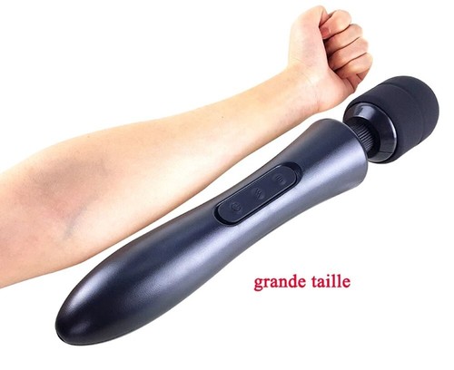 Vibromasseur Baguette Massage Corporel Stimulateur Clito Silicone Rechargeable - Photo 7/21