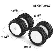 4pcs Buggy Car Front Rear Tires And Wheels 12mm Hex For 110 Rc Off-road Car 4pcs Buggy Car Front Rear Tires And Wheels 12mm Hex For 110 Rc Off-road Car