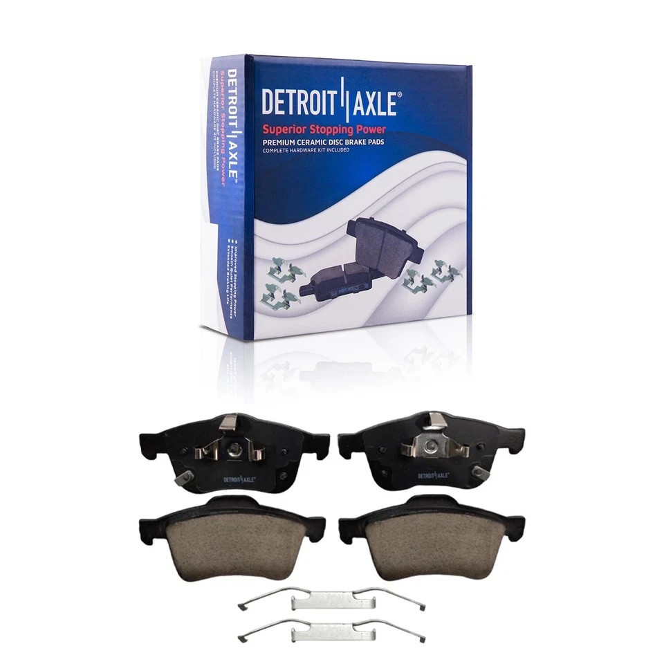 Pastillas de freno delanteras traseras cerámicas frenos con hardware para Fiat 500L 2014-2020 1,4L Foto 3 de 4