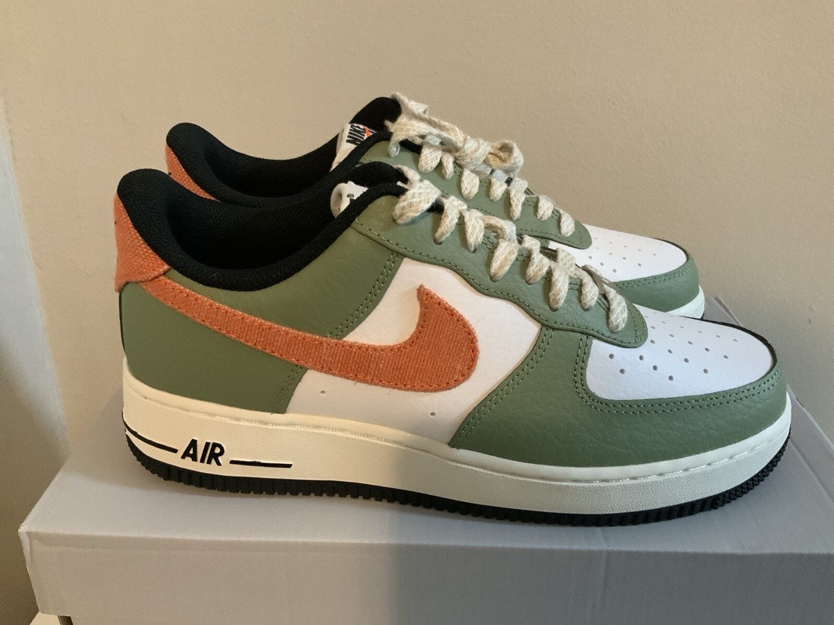 スニーカー Nike Air Force 1 Low '07 Oil Green Orange Size 8 - Nike Air Force 1 '07 Oil Green Orange | eBay