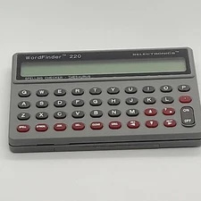 Vintage WordFinder 220 Selectronics Spelling Checker Thesaurus  HH220 Pre-owned 