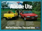 FORD XF FALCON UTES BROCHURE OCTOBER 1984 plus spec sheet