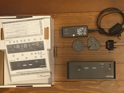 Startech 2 Port Dual Monitor HDMI KVM Switch - 4K 60Hz Ultra HD SV231DHU34K6