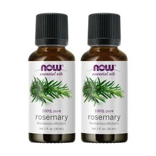 2 x NOW 100 Pure Rosemary Essential Oil 1 oz 30 mL