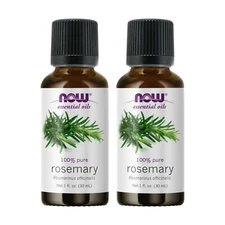 2 x NOW 100% Pure Rosemary Essential Oil 1 oz 30 mL