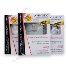 Pack3 Shiseido Crystallizing Straight H Hair Straightener Kit for Resistant Hair