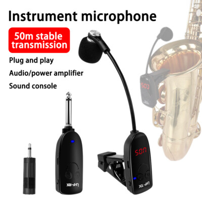 Professional Wireless Instrument Microphone for Saxophone Trumpet Trombone Horn