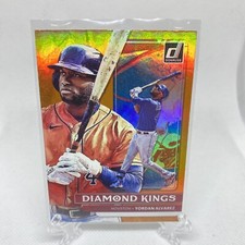 2022 Donruss Baseball Yordan Alvarez Diamond Kings Card #11 Orange Holo Parallel