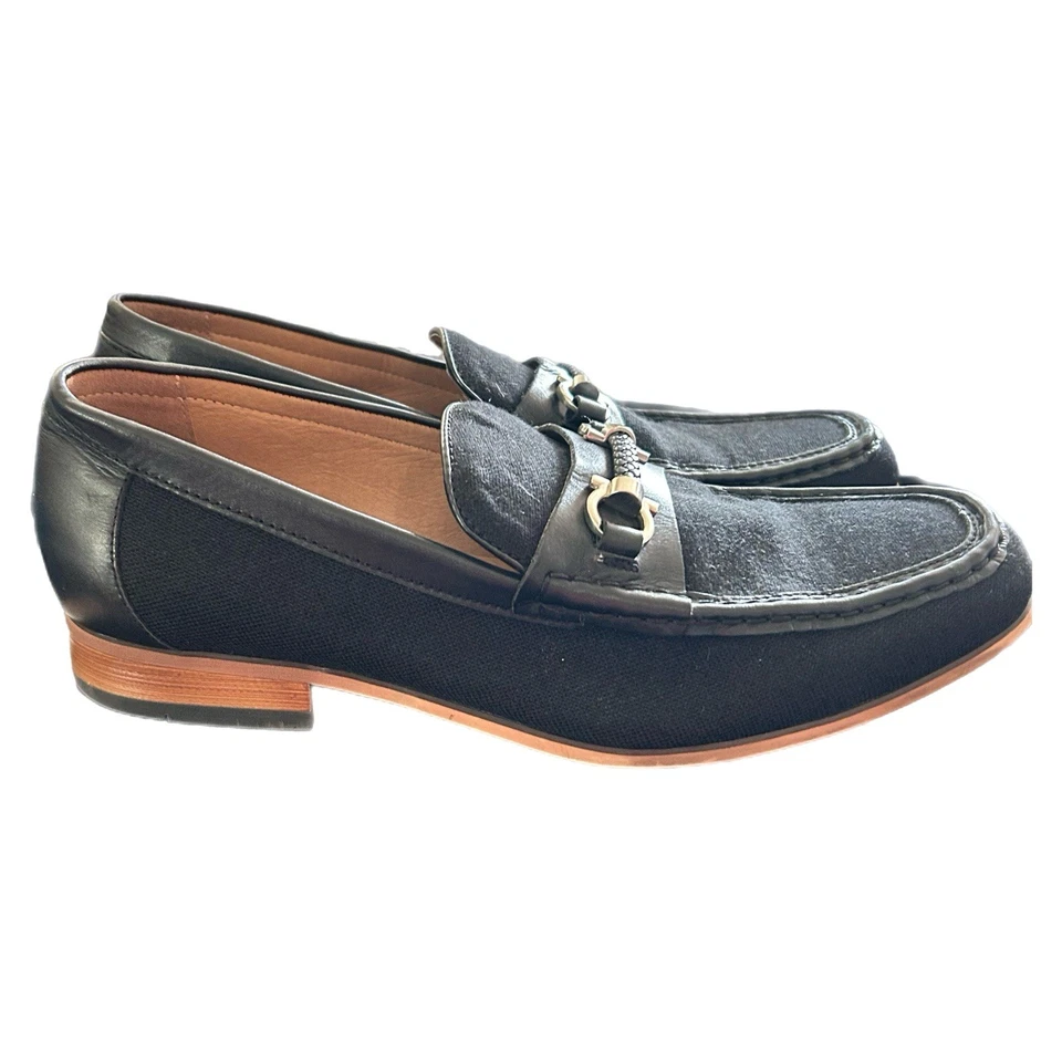 Zapatos informales sin cordones negros cómodos para hombre La Milano talla 11 para hombre Foto 3 de 4