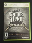 Guitar Hero: Metallica (Microsoft Xbox 360, 2009)