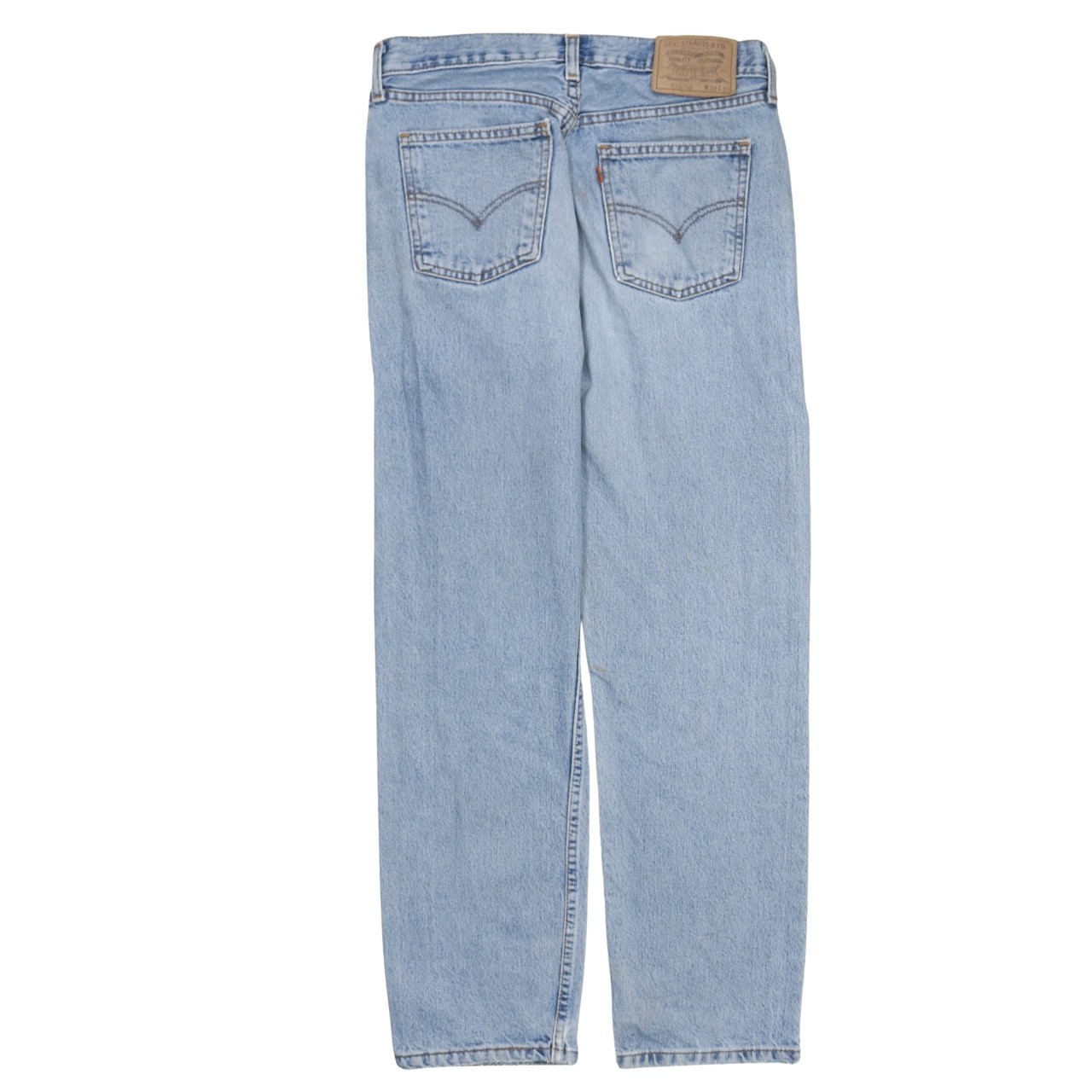 Levi Strauss Mens Jeans Light Blue Denim Straight Leg Relaxed 5 Pocket Zip M